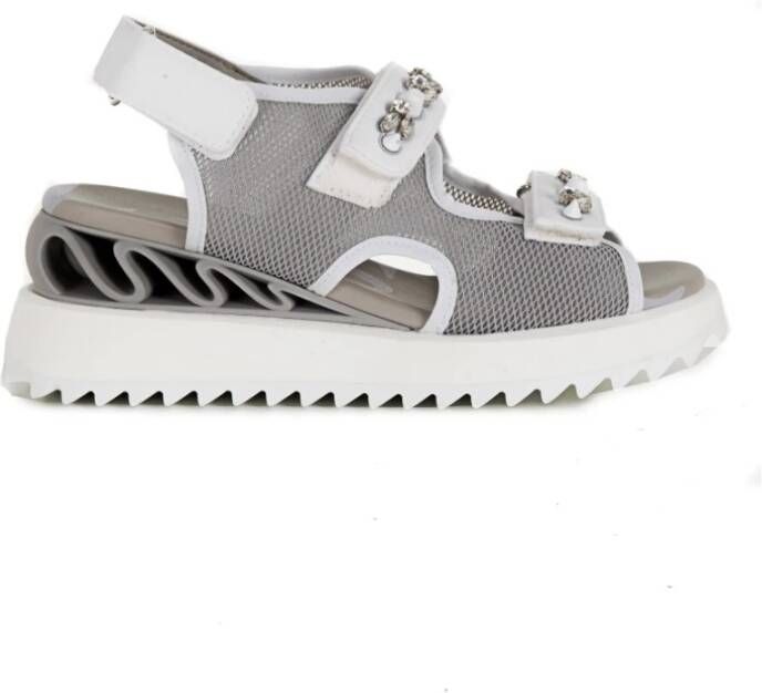 Le Silla Grijze Sleehak Sandalen Gray Dames