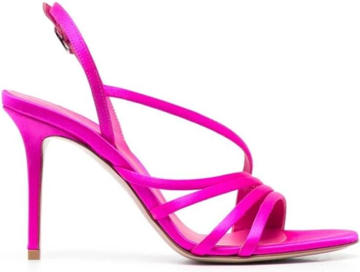 Le Silla Hot Pink Strappy Stiletto Sandalen Pink Dames