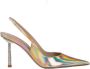 Le Silla Iridescent Slingback Sandalen met Kristal Stilet Beige Dames - Thumbnail 1
