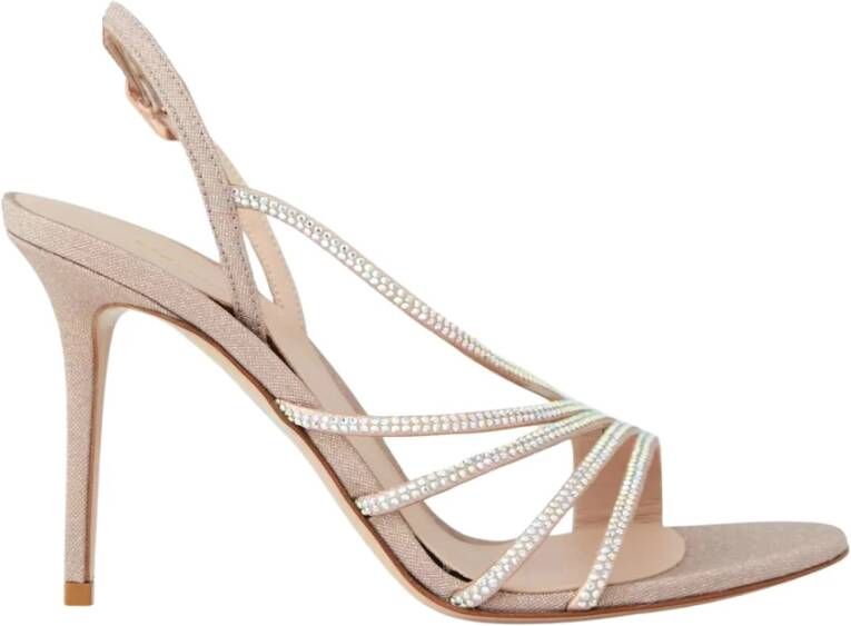 Le Silla Kristal versierde sandalen Scarlet Divina