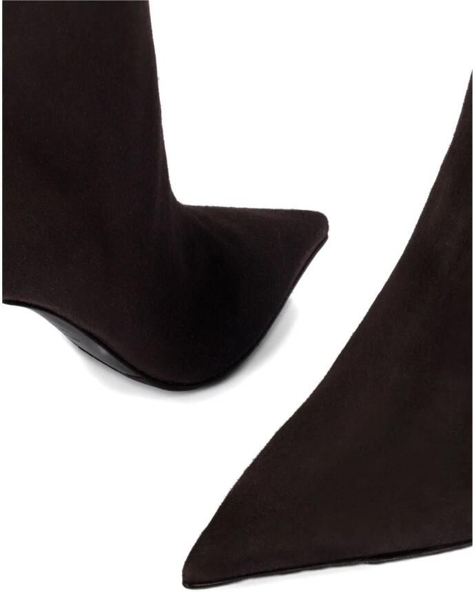 Le Silla Donkerbruine Suède Stiletto Laarzen - Foto 2