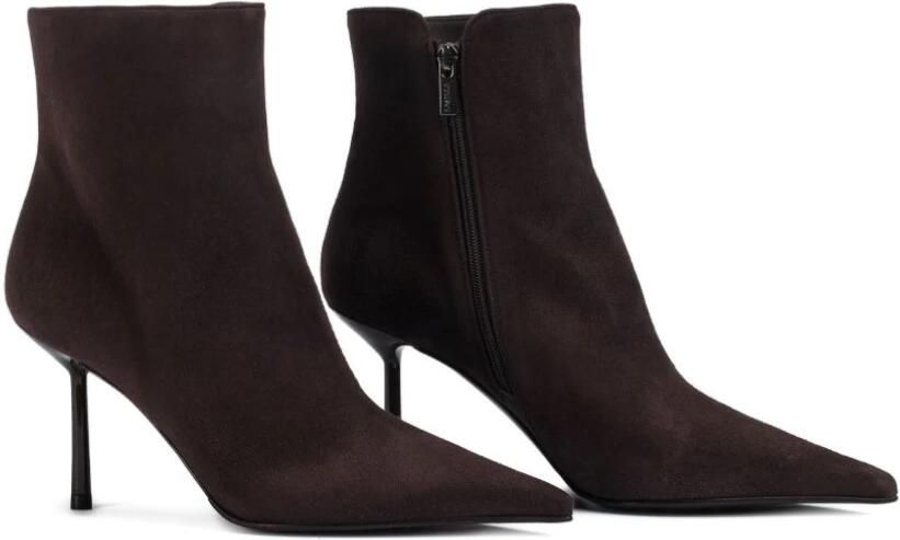 Le Silla Donkerbruine Suède Stiletto Laarzen - Foto 3