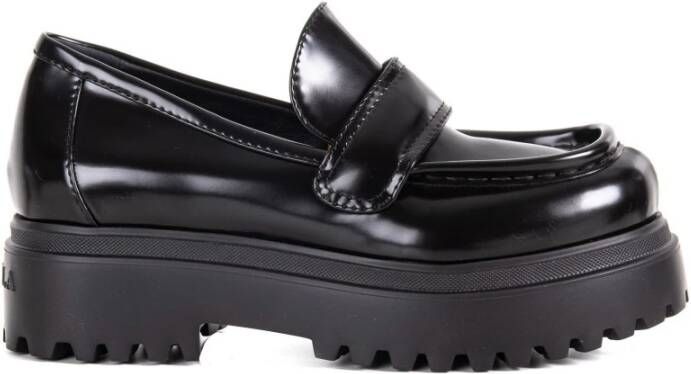 Le Silla Loafers met verhoogde zool Black Dames