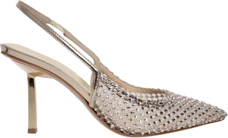 Le Silla Platinum Jewel Slingback Hakken Schoenen