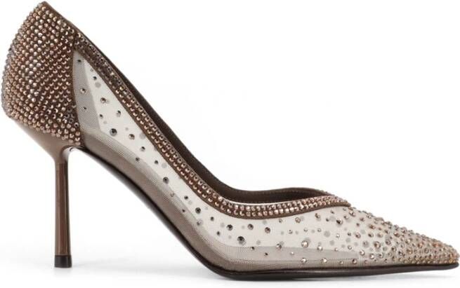 Le Silla Rhinestone Stiletto Hakken Made in Italy