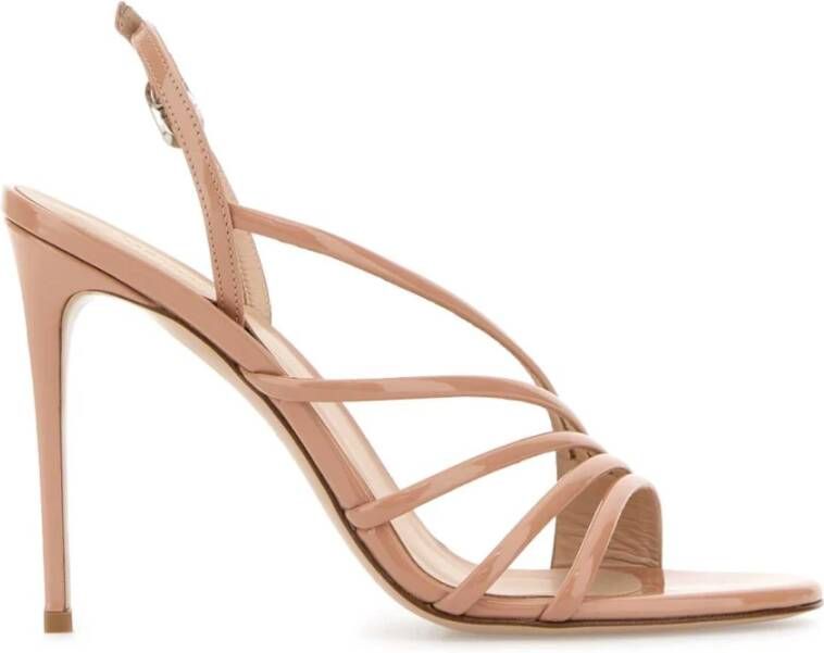 Le Silla Roze Leren Scarlet Sandalen met Hak