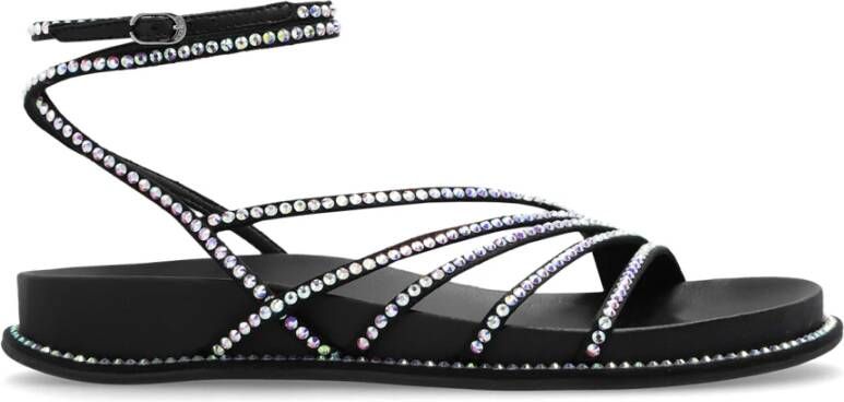 Le Silla Sandalen met kristallen Black Dames