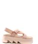 Le Silla Sandalen met klittenband Beige - Thumbnail 1