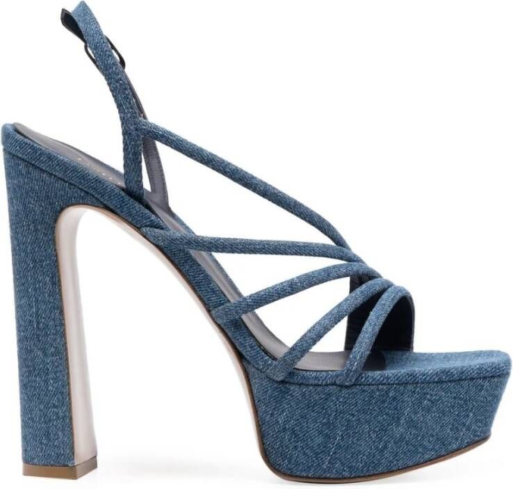 Le Silla Scarlet Denim Boyfriend Sandalen Blue Dames