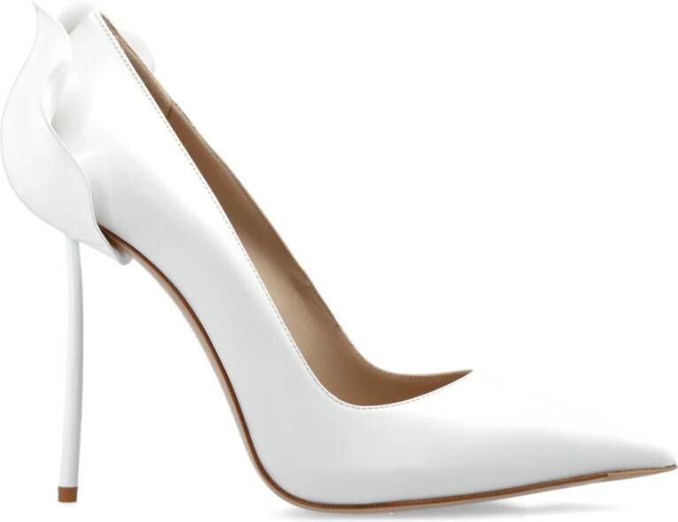 Le Silla Witte Petalo pumps met bloemendecoratie White Dames