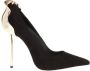 Le Silla Elegant Zwart Fluweel Hoge Hakken Black Dames - Thumbnail 5