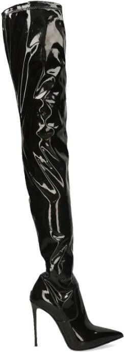 Le Silla Vinyl Zwarte Hakken Black Dames