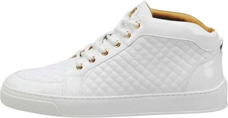Leandro Lopes Ezio Witte Leren Sneakers White Heren