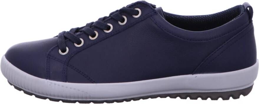 Legero Blauwe Dames Sneakers Veters Crepezool