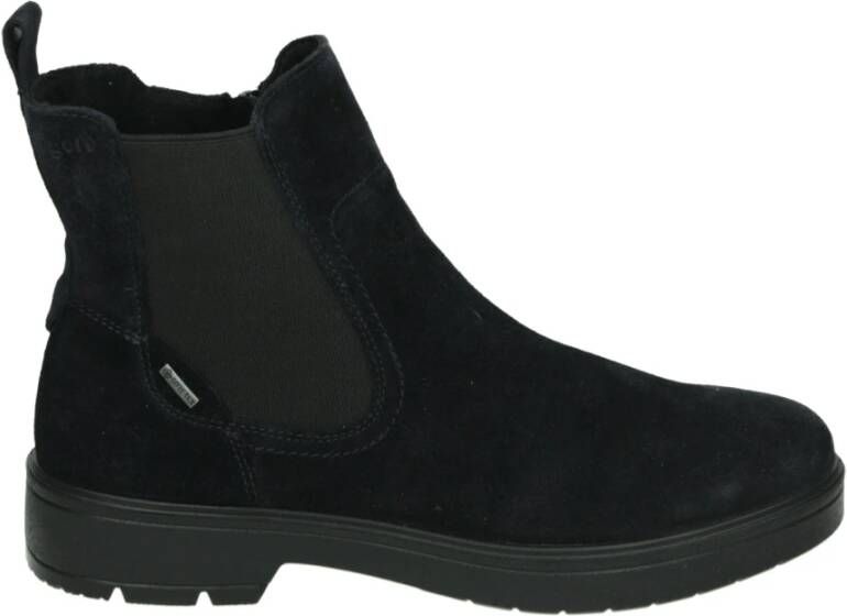 Legero Blauwe Suède Westernlaars