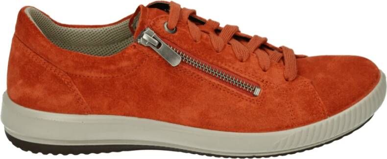 Legero Sportieve lage suède sneakers oranje