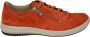 Legero Sportieve lage suède sneakers oranje - Thumbnail 1