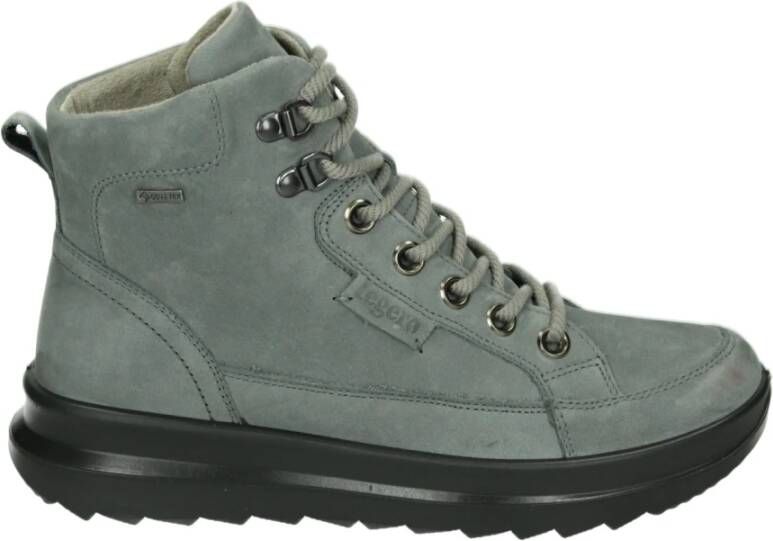 Legero 350~DREAMER~~~~~~~~~~~~~~~~~~~ Hoge sneakers Veterlaarzen Dames veterschoenen Dames sneakersHalf-hoge schoenen Grijs