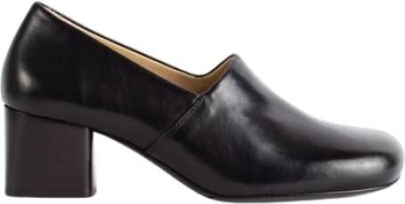 Lemaire Glanzend leren blokhak pumps