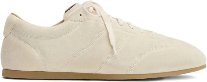 Lemaire Klei Suède Veterschoenen Sneakers