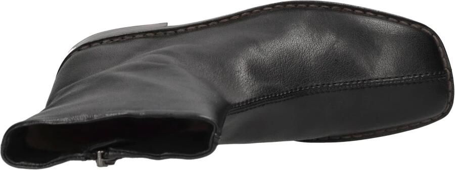 Lemaire Zwarte Piped Zipped Leren Laarzen Black Heren - Foto 5