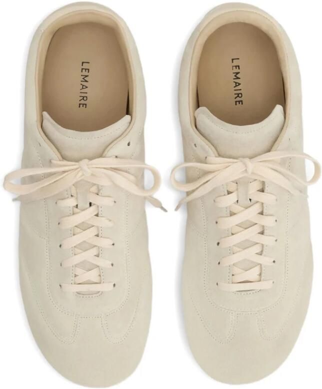 Lemaire Klei Suède Veterschoenen Sneakers