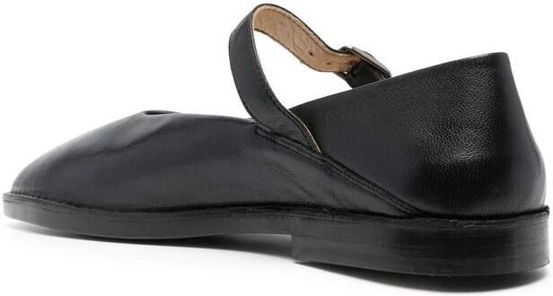 Lemaire Zwarte Leren Vierkante Neus Gesp Schoenen - Foto 2