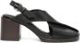 Lemaire Zwarte kruis sandalen met 80 mm hak - Thumbnail 1