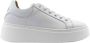 Lemaré Witte leren sneakers met 50mm hak - Thumbnail 1