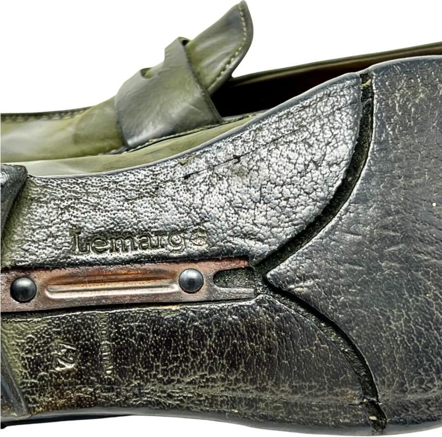 Lemargo Groene Nubuck Loafer Trend Thema