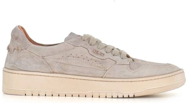 Lemargo Lichtgrijze Suède Sneakers Beige Dames