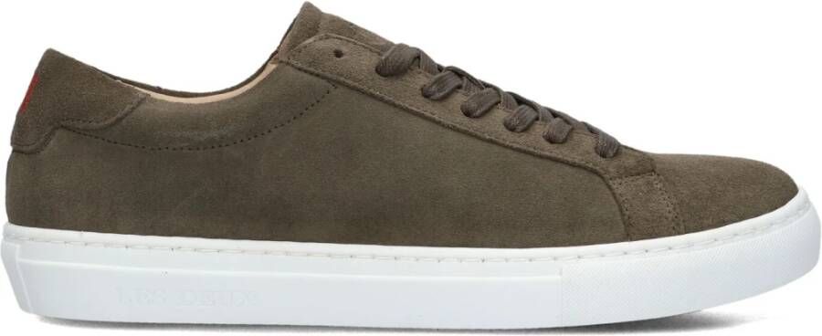 Les Deux Theodor Suede Sneaker Sneakers Heren Groen