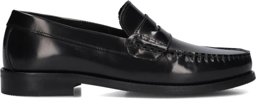 Les Deux Willard Leather Loafer Loafers Heren Instappers Zwart - Foto 3
