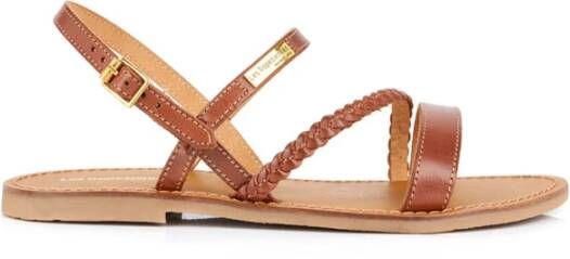 Les Tropeziennes Stijlvolle Platte Sandalen voor Vrouwen Brown Dames