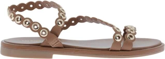 Les Tropeziennes Bruin Leren Sandalen Obalina Model Brown Dames