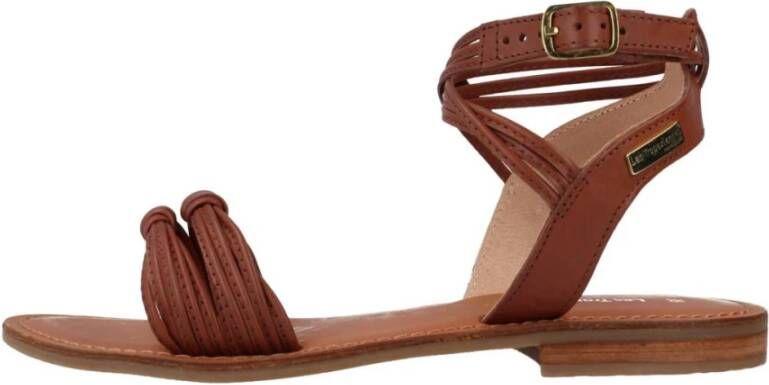 Les Tropeziennes Comfort Gesp Platte Sandalen Brown Dames