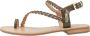 Les Tropeziennes Elegant Flat Sandals Green Dames - Thumbnail 2