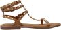 Les Tropeziennes Gestreepte Coralie Platte Sandalen - Thumbnail 2