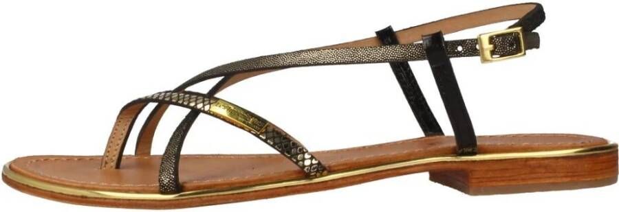 Les Tropeziennes Platte Sandalen met Bandjes Brown Dames