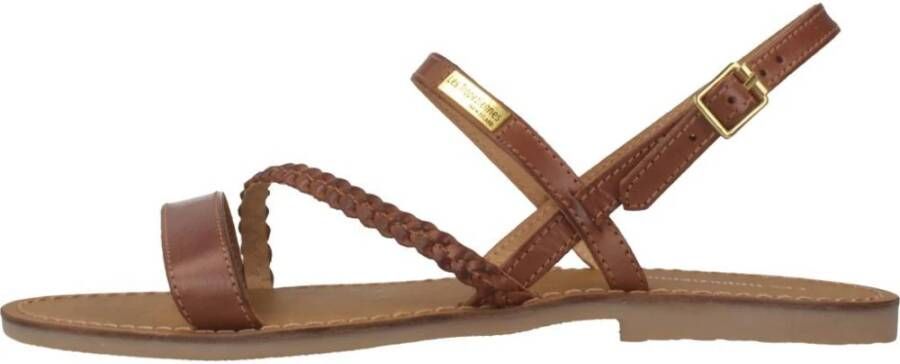 Les Tropeziennes Stijlvolle Platte Sandalen voor Vrouwen Brown Dames