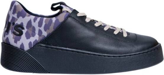 Levi's Leren Veterschoenen Black Dames