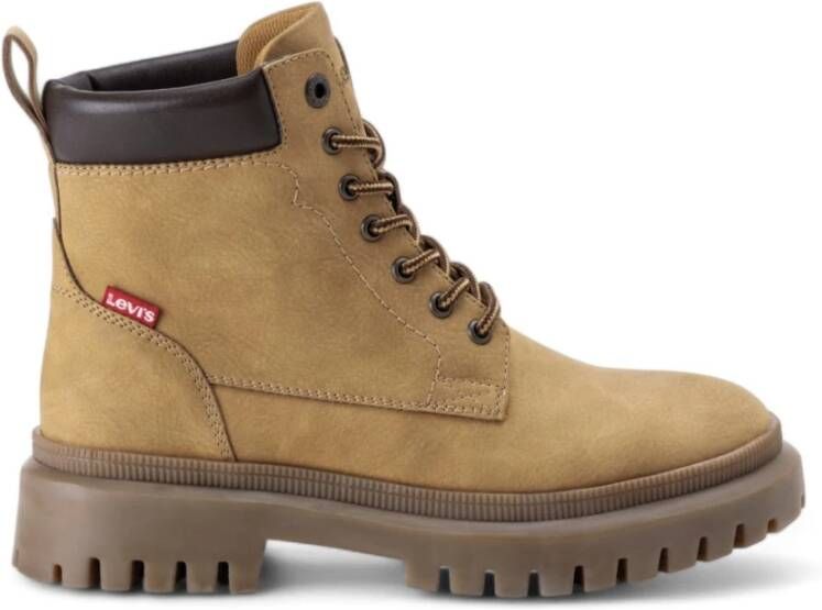 Levi's Veterschoenen Lennox blokhak veterschoen enkellaars laarzen gepolsterde schacht - Foto 2