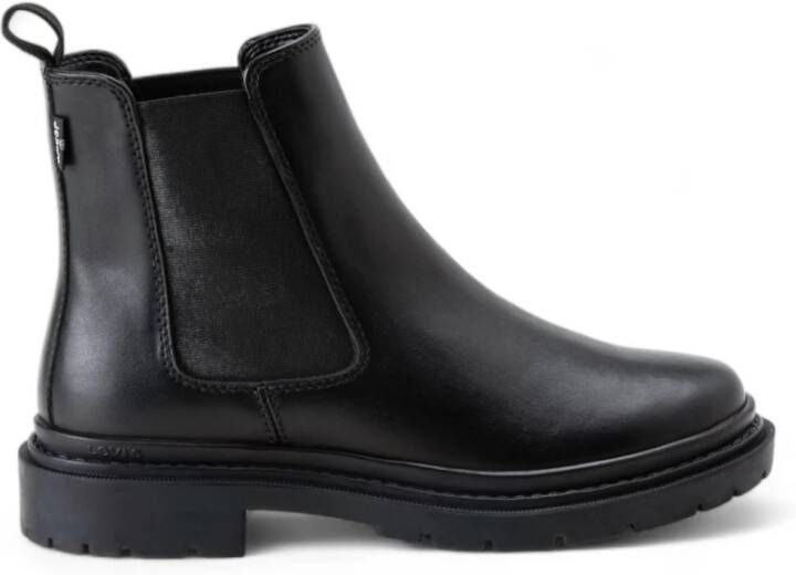 Levi's Chelsea-boots TROOPER CHELSEA hakken enkellaars zakelijke schoen met stretchinzet