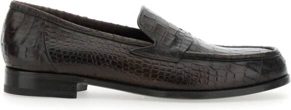 Lidfort Bruine Platte Schoenen Luisiana Model