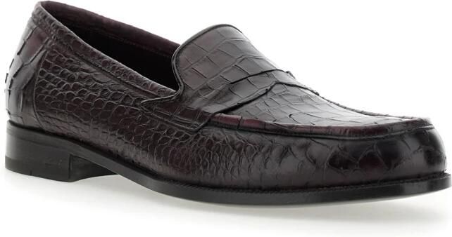 Lidfort Bordeaux Platte Schoenen Luisiana Model