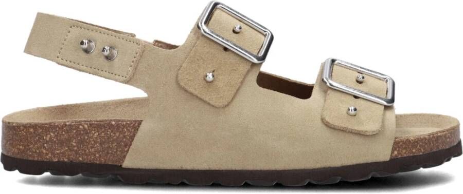 Lina Locchi Bio Sandaal met 2 Gespen Beige Dames