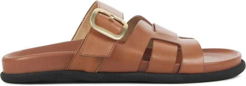 Lina Locchi Cognac Slippers Brown Dames