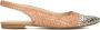 LINA LOCCHI Ballerina Dames Gevlochten Combi Ballerina Maat: 37 Materiaal: Leer Kleur: Beige - Thumbnail 2