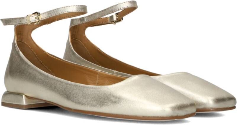 Lina Locchi Gouden Ballerina Flats Yellow Dames