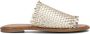 Lina Locchi Slippers Dames Sandalen Instappers Damesschoenen Leer Blokhak L1139 Goud - Thumbnail 2